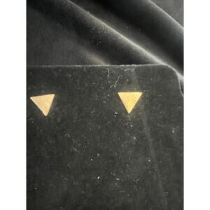 Golden Triangle Delicate Stud Earrings